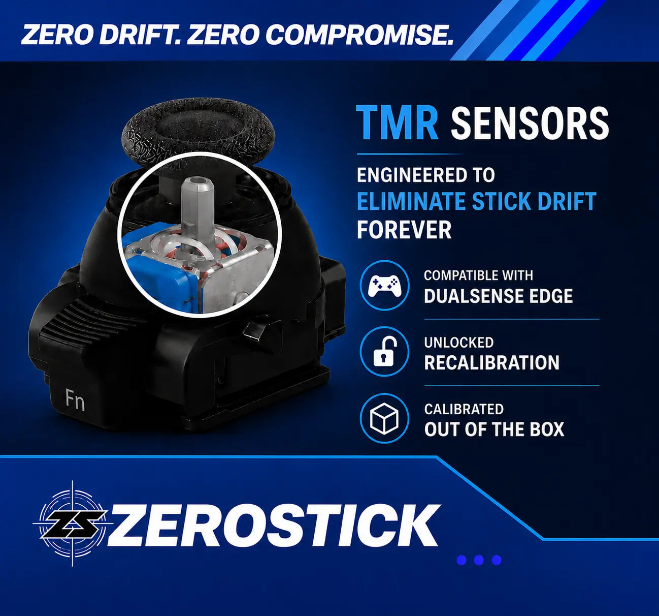 ZeroStick TMR DualSense Edge Module 1x